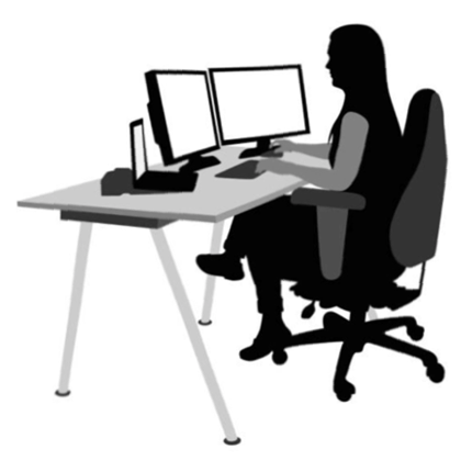 Professional woman working at desk